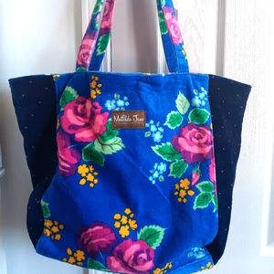 Matilda Jane Terry cloth floral beach bag